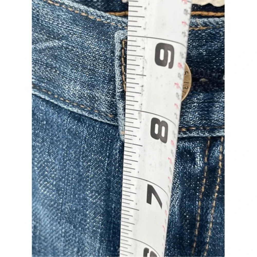 Current Elliot Jeans Women's Size 25 Straight Leg‎ Blue Acid Wash Low Rise